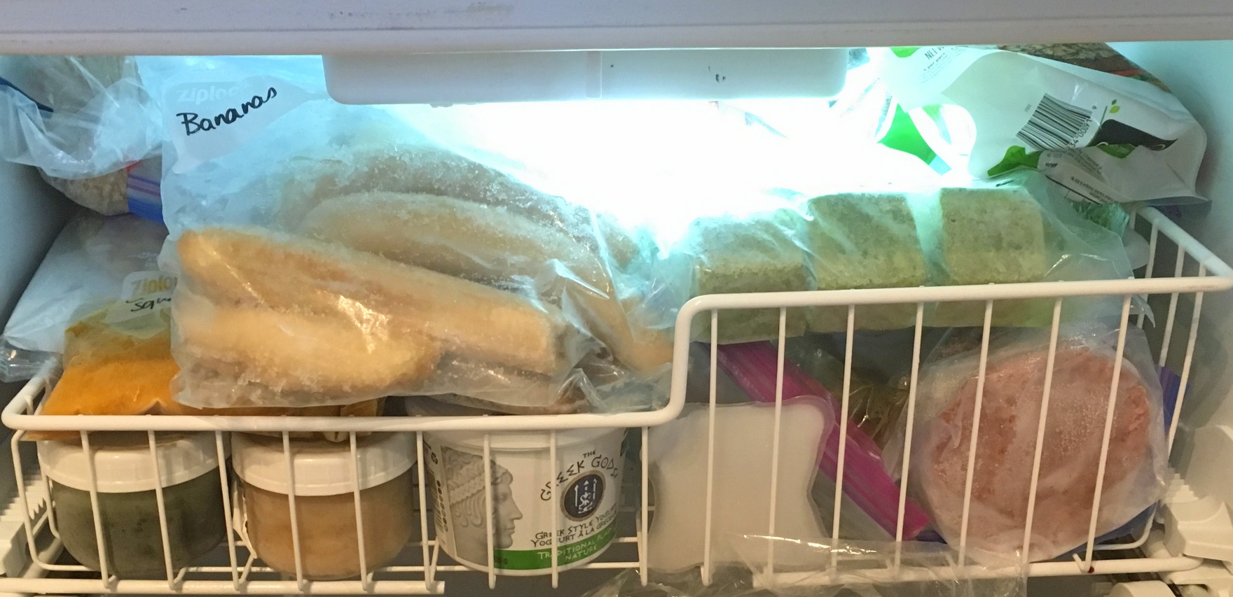 foods in freezer