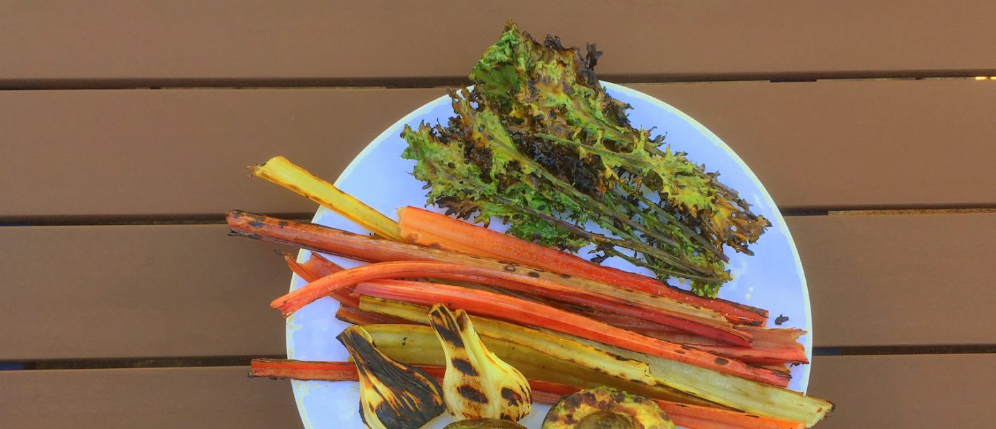 barbecued vegetables