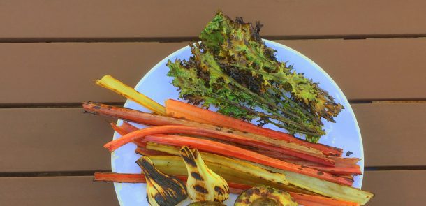 barbecued vegetables