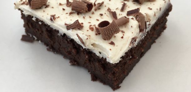 Chocolate cake made from rice