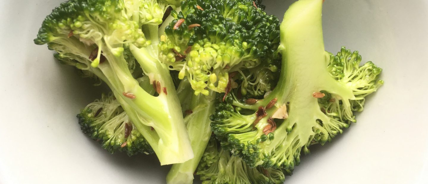 Broccoli salad in bowl
