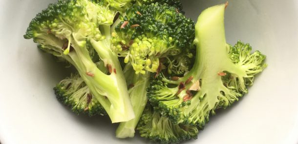Broccoli salad in bowl
