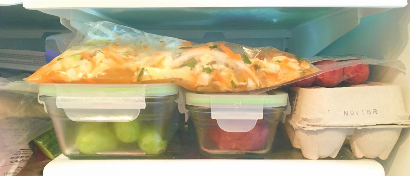 Leftovers in fridge