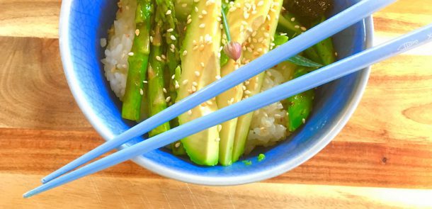 Leftover Rice sushi bowl