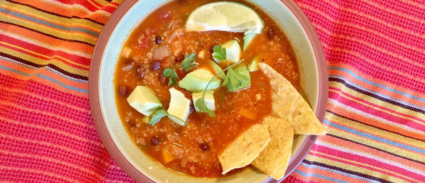 Quinoa vegetarian soup
