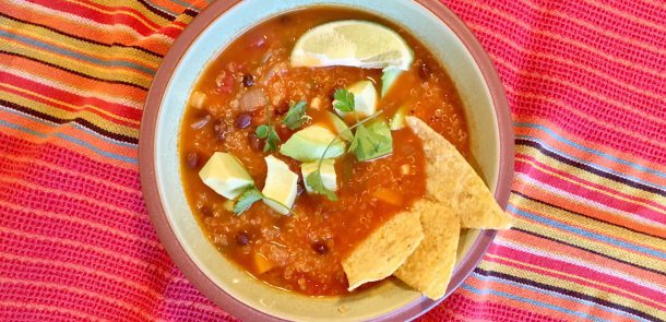 Quinoa vegetarian soup